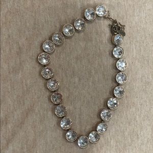 EUC Gold J CREW Diamond Choker Necklace